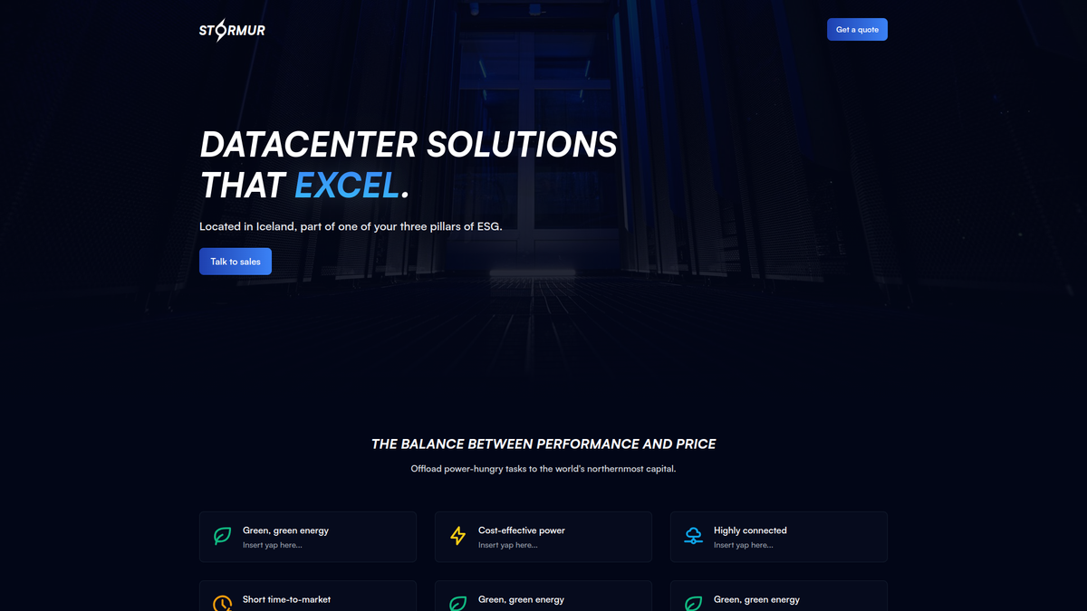 Stormur Datacenters sýnimynd